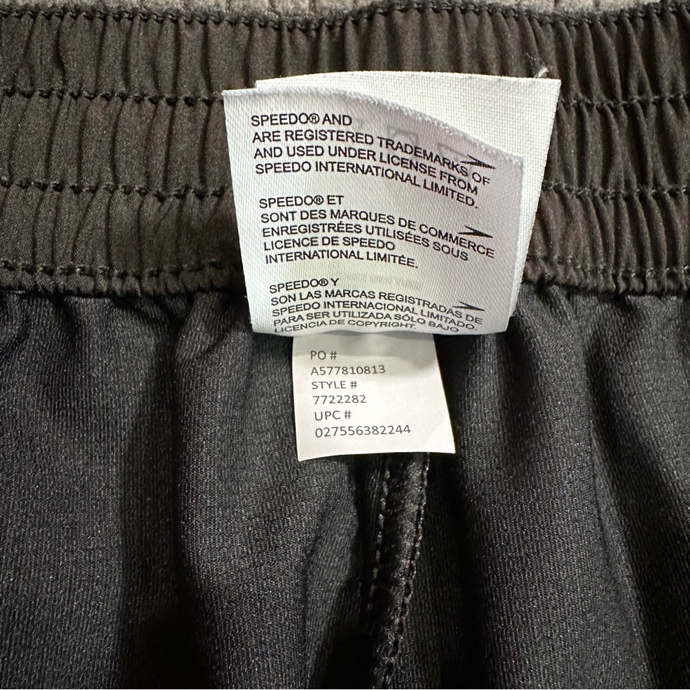 Speedo Womens Swim Skirt Skort XL Black Compression Shorts Athletic Swim Bottom - Picture 7 of 7